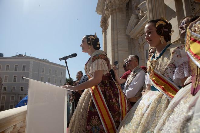 Crida y mascletà fallera en Cartagena