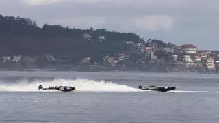 Cierra de fiesta en la bahía de Baiona