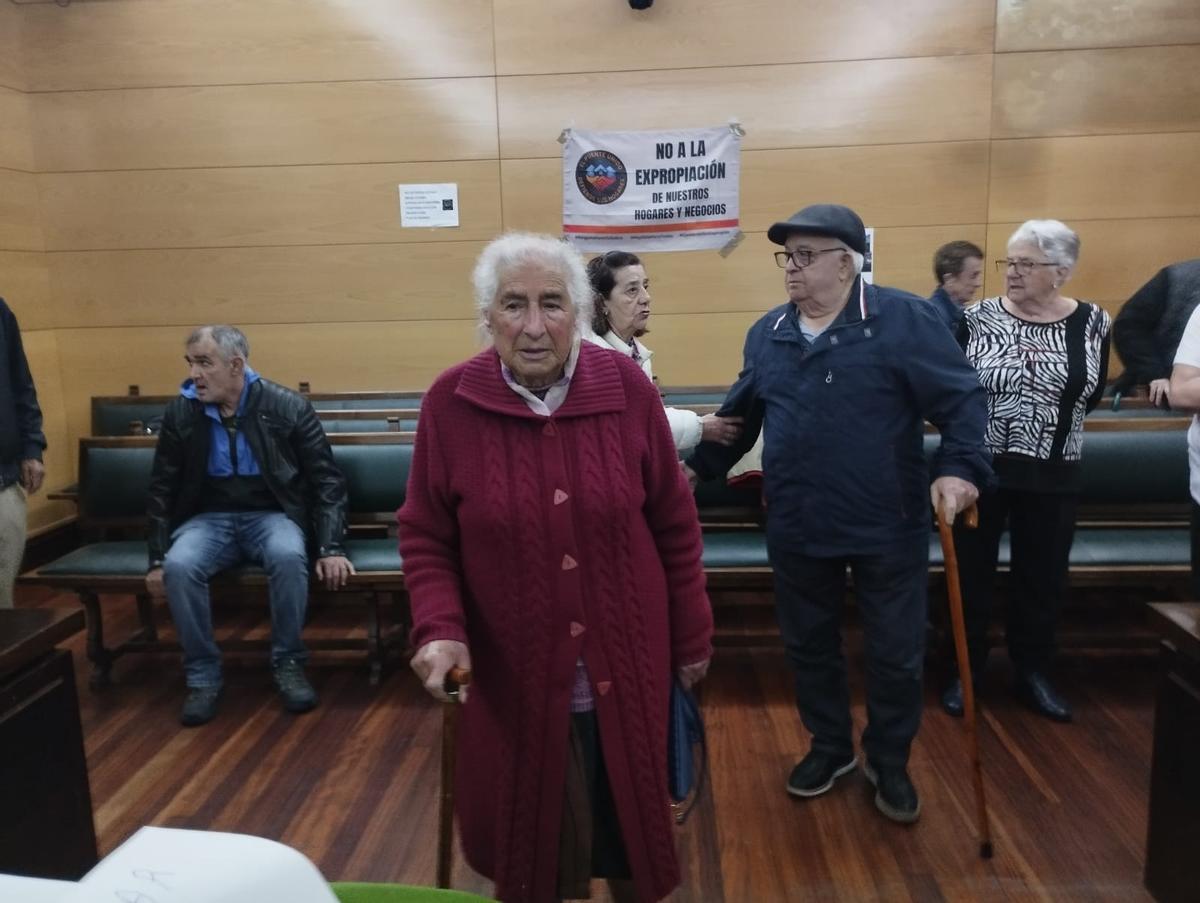 Olvido Baeza, en el salón de plenos.