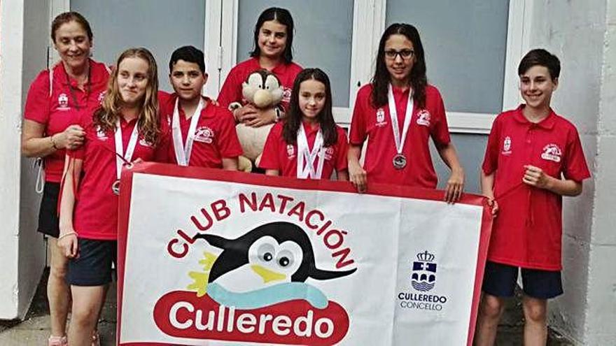 Seis medallas para el Club Natación Culleredo