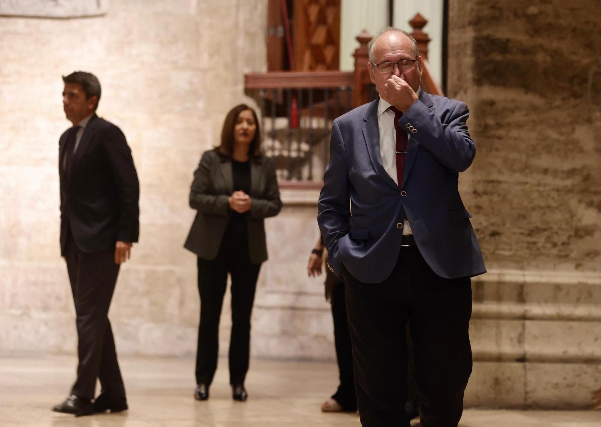 Reunión del representante de las víctimas de la dana con Carlos Mazón