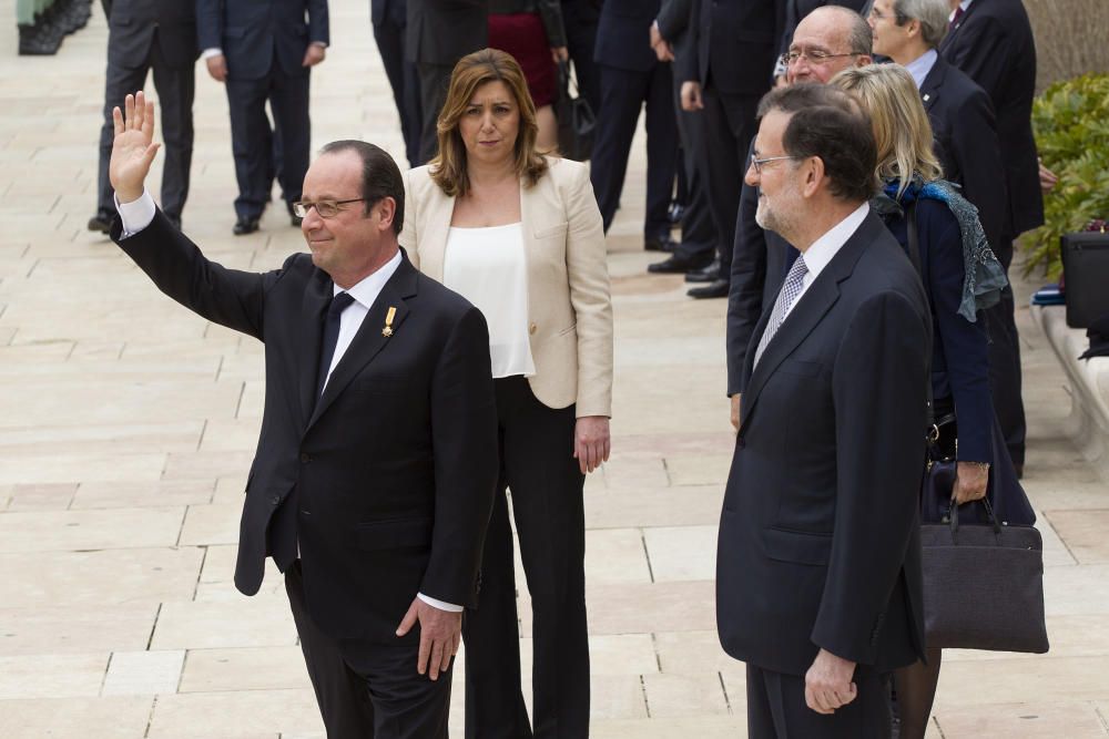 RAJOY RECIBE A HOLLANDE EN MÁLAGA PARA ...