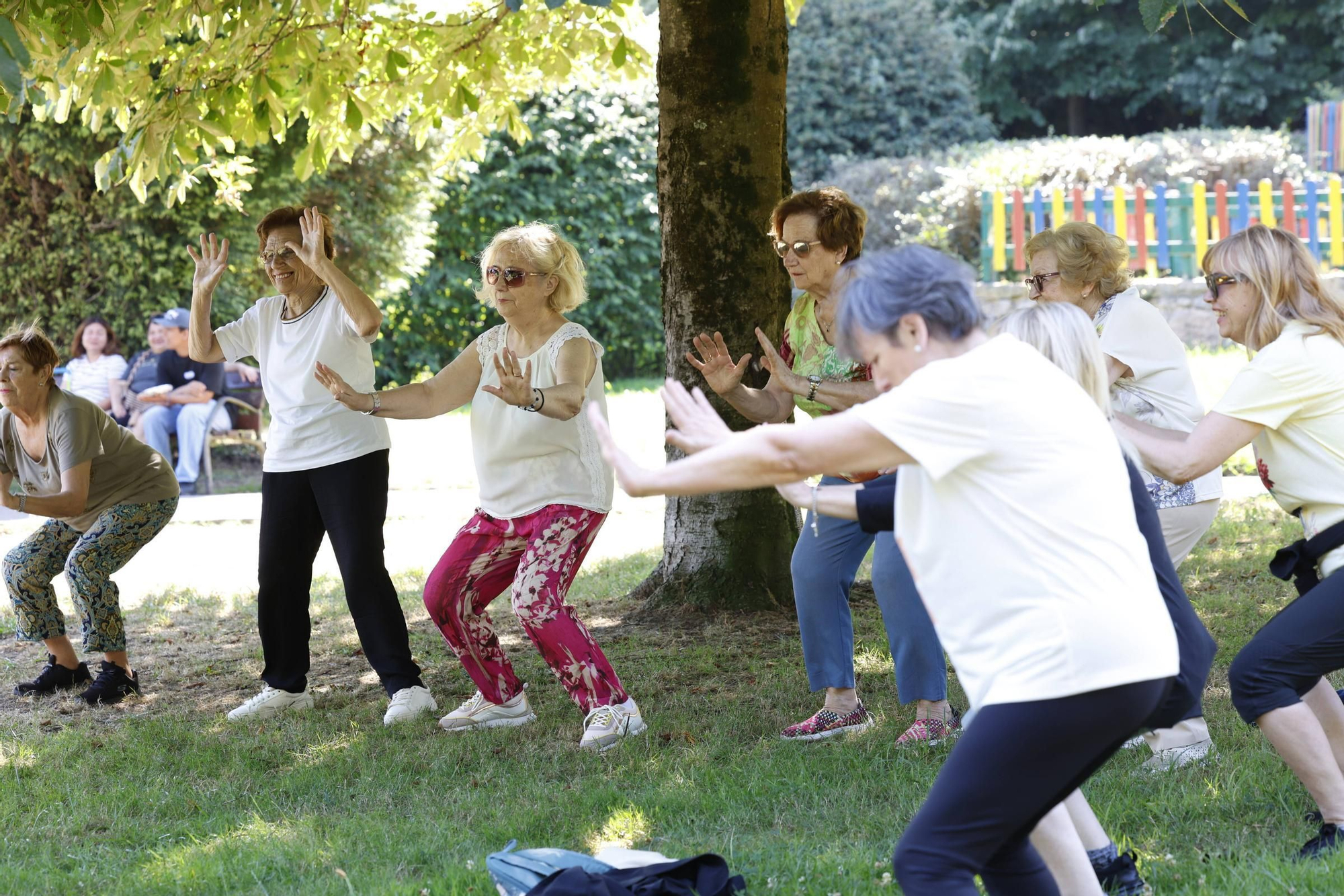EN IMÁGENES: Cursos de taichi al aire libre en Avilés