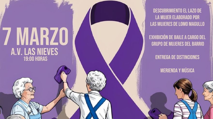 Lomo Magullo conmemora el Día de la Mujer con un emotivo acto vecinal