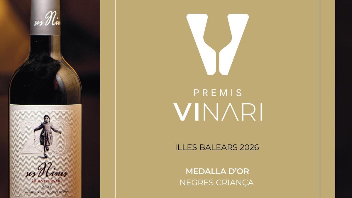 Oro en los Premios  Vinari para Ses Nines