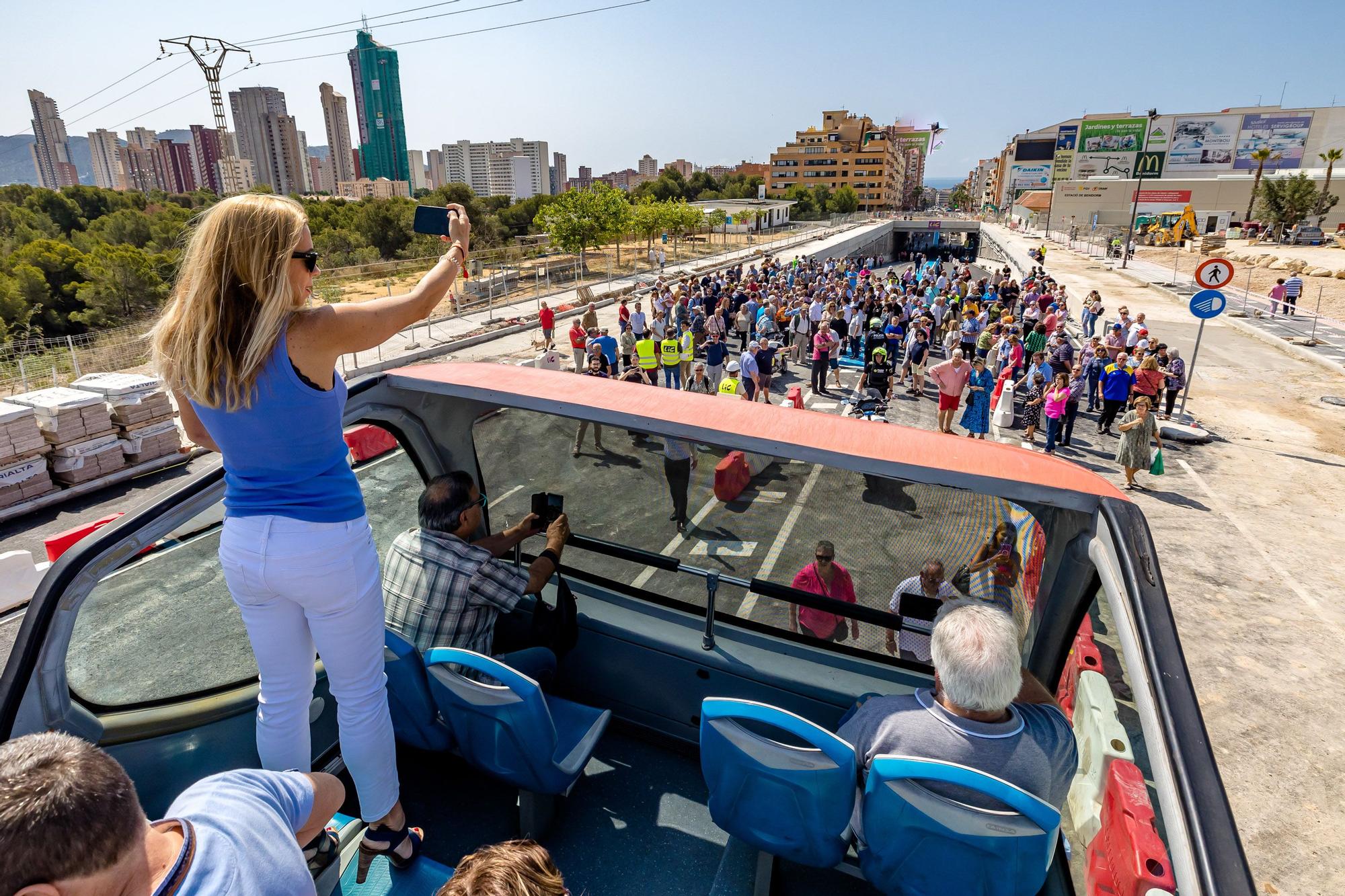 Así ha sido la inauguración del túnel Beniardà de Benidorm