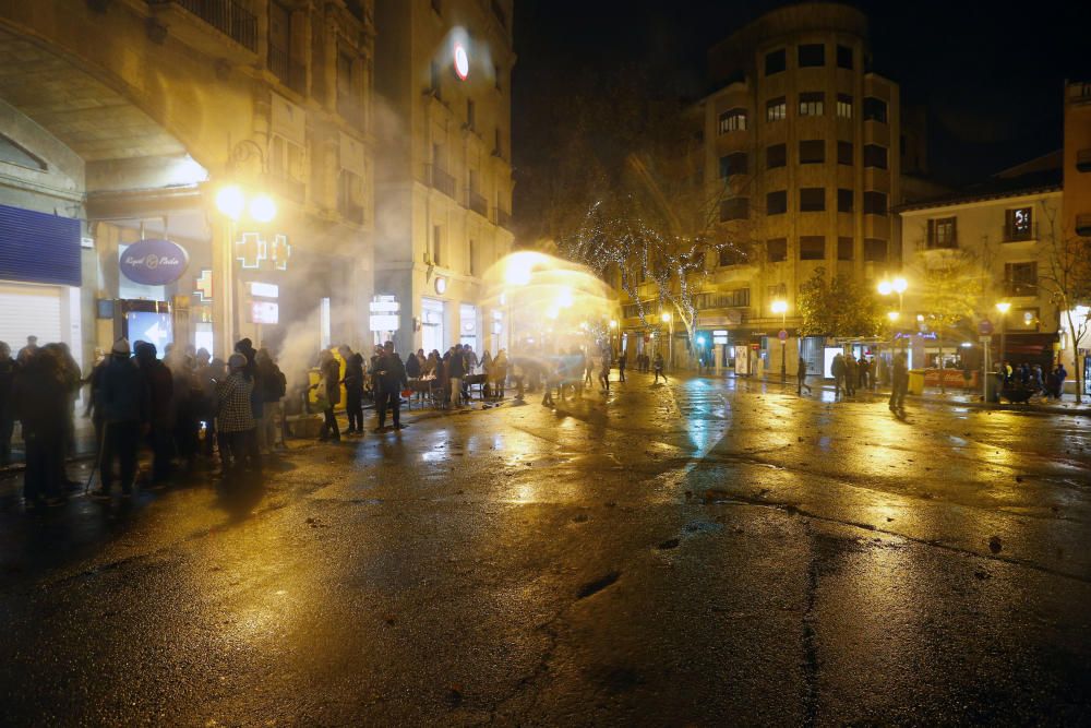 La borrasca Gloria estropea la Revetla de Sant Sebastià