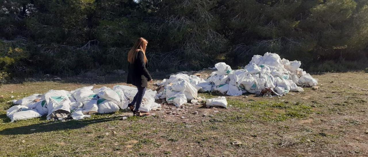 Santa Pola retira tres toneladas de escombros en el entorno de la sierra -  Información