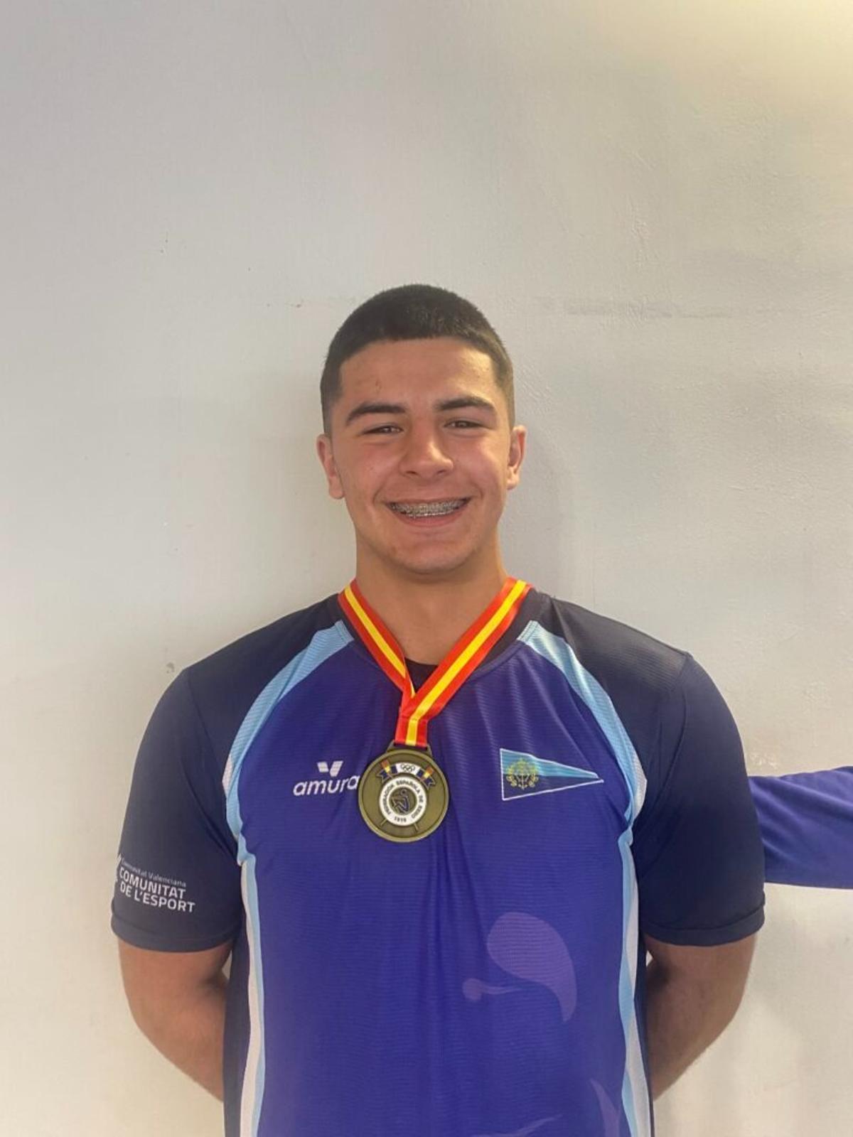 Adrián Lledó, campeón de España de remoergómetro.