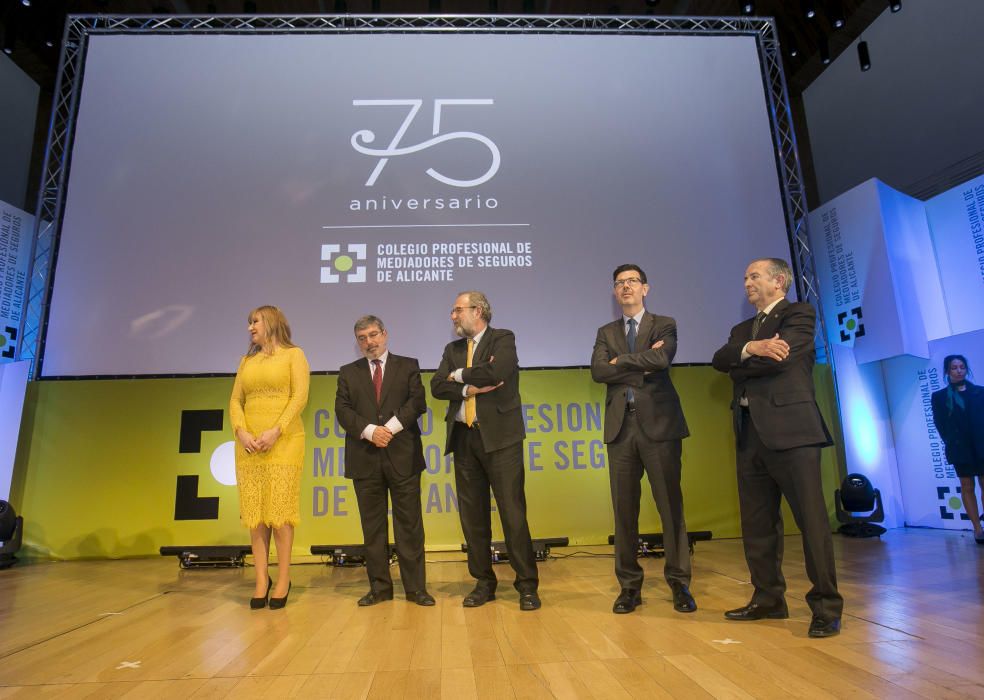 El Colegio de Mediadores de Alicante celebra sus 75 años de historia