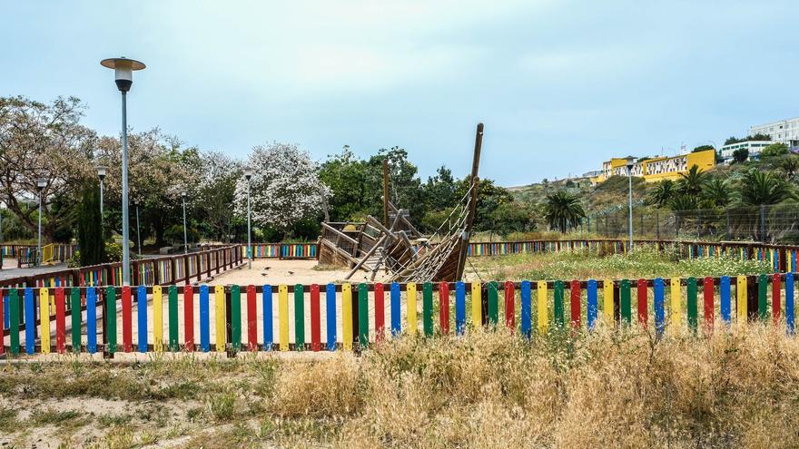 Ruinas del parque de Hoya Aríñez, en Arucas