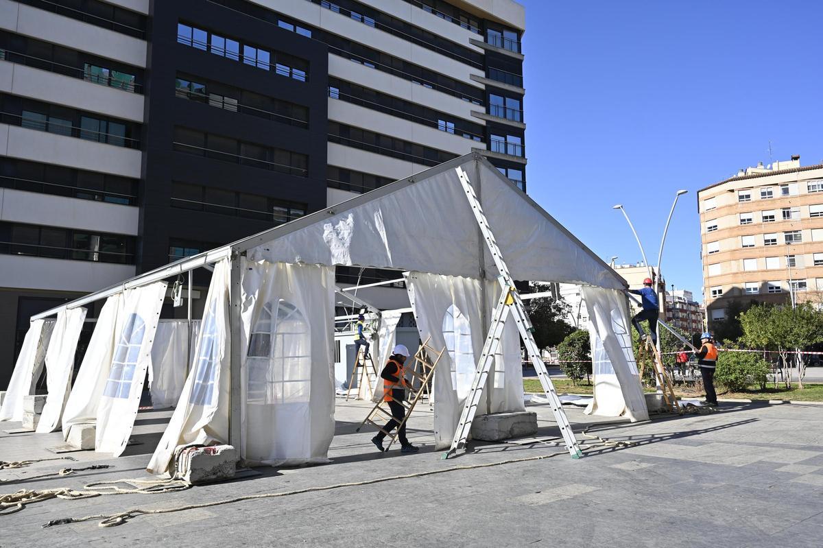 Preparativos estos últimos días para las fiestas.