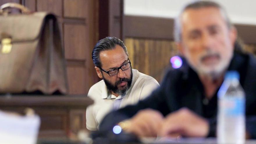 El Bigotes y Correa en una sesión del jucio del caso Gürtel