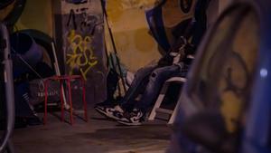 Barcelona 3/12/2025 Sociedad Recuento de personas sin hogar por parte de Arrels. - Baix Guinardó. AUTOR: JORDI OTIX