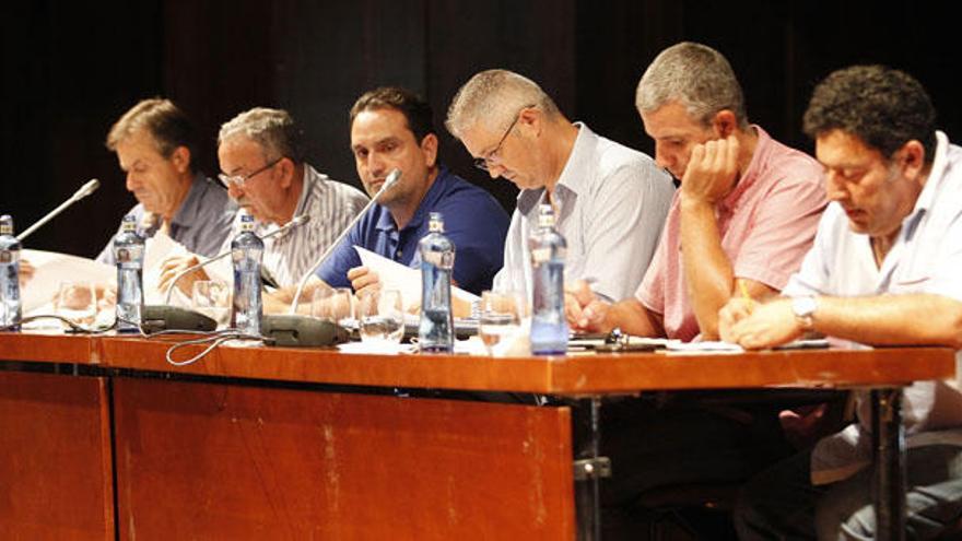 La asamblea sectorial del taxi se celebró ayer en el Palacio de Congresos con un centenar de asistentes.