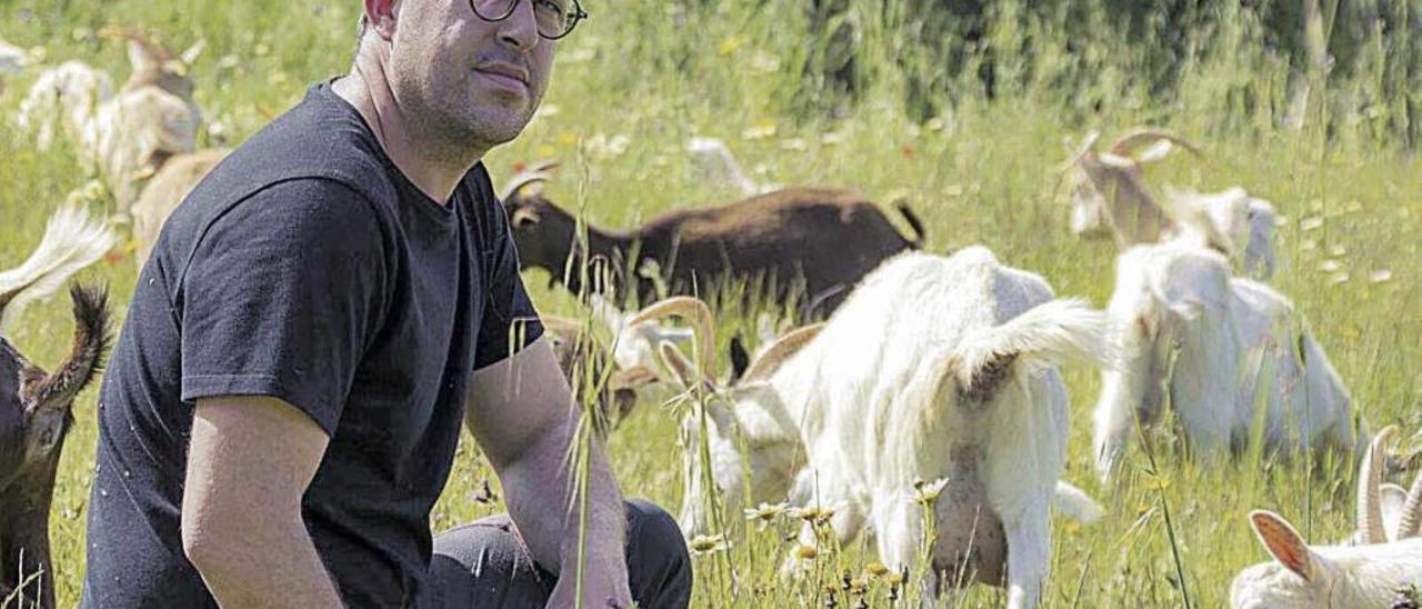Joan Gaià, con dos licenciaturas cuidando cabras para elaborar queso