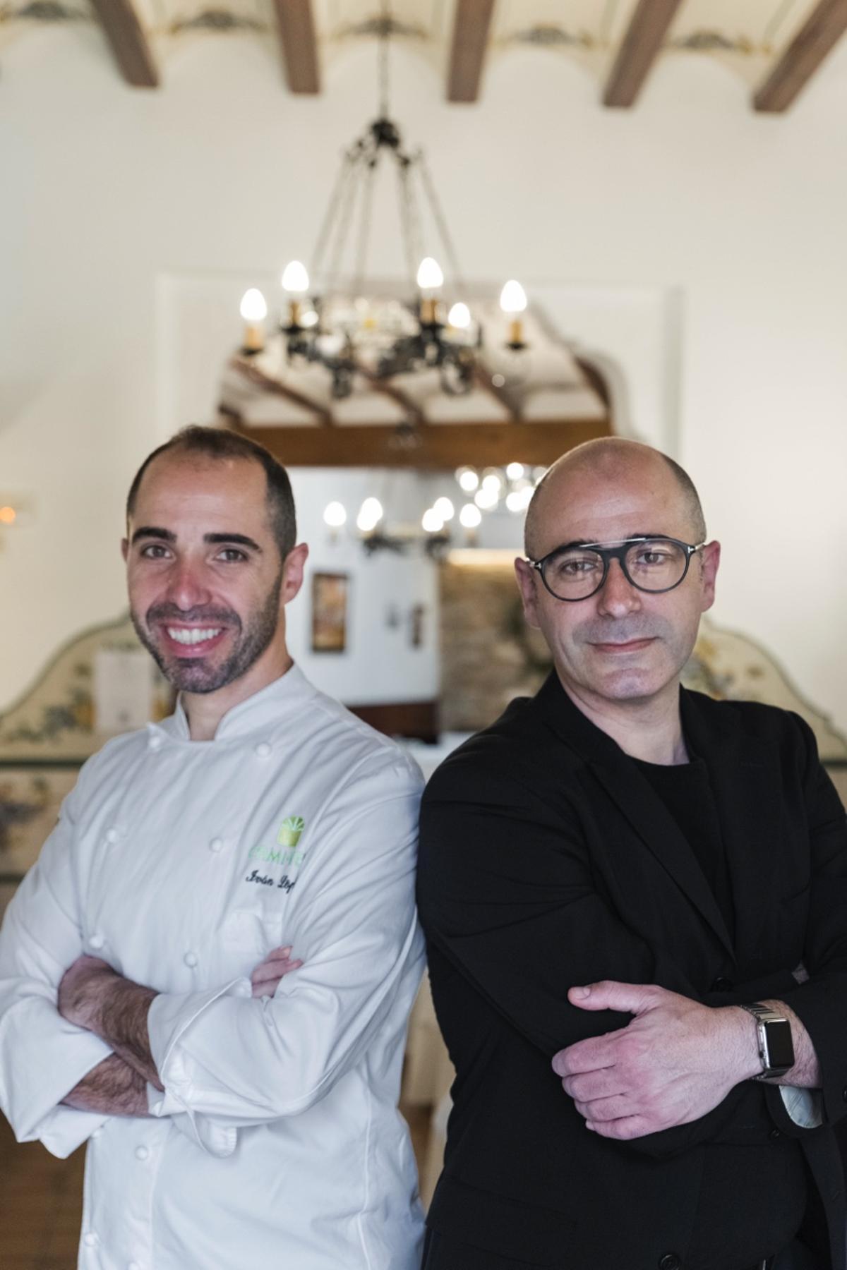 Los hermanos López en el restaurante de la Guía Michelin 2023