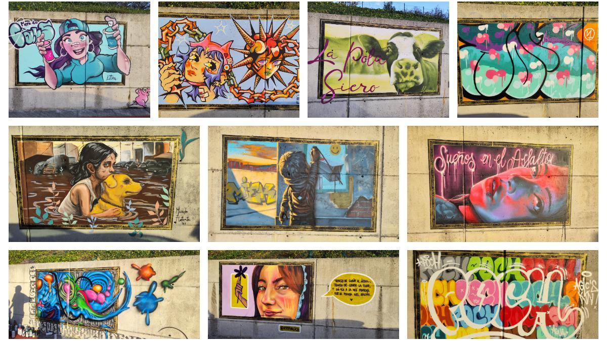 Todas las obras del CAUS de Siero: arte urbano de primera en la Pola
