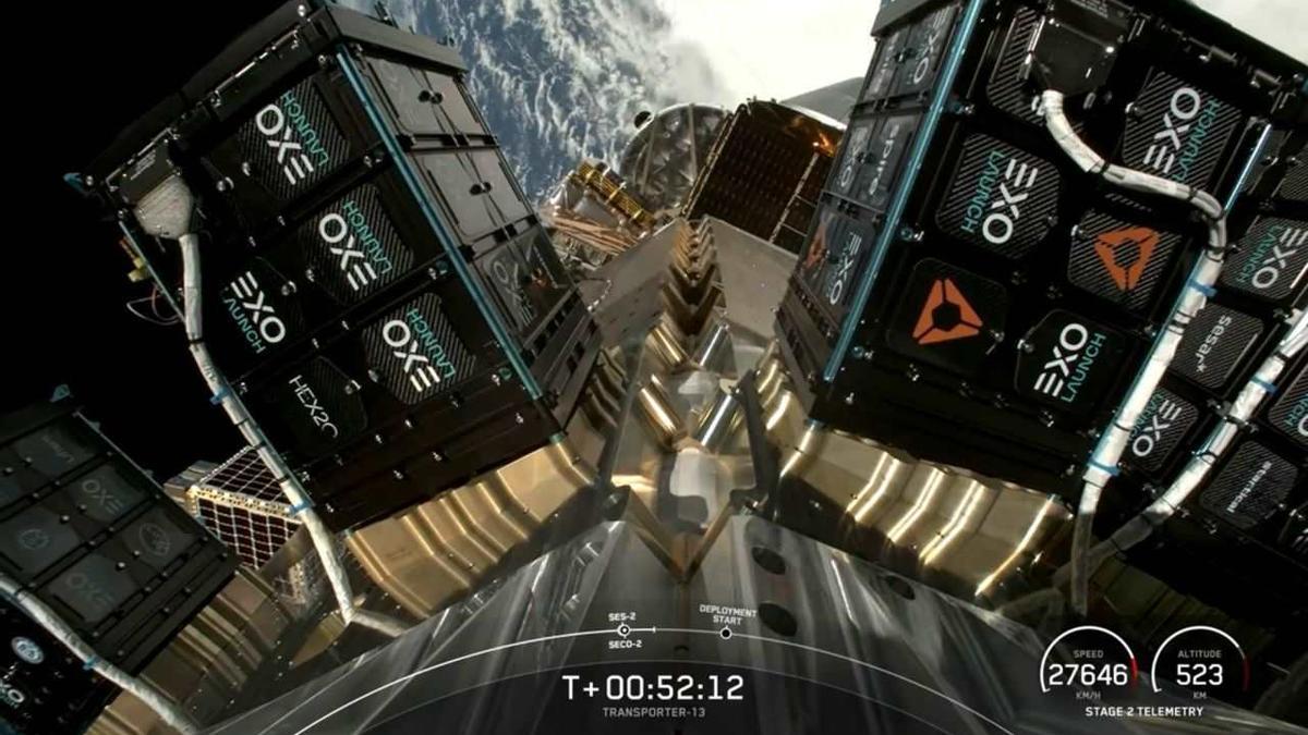 Satélite IOD 1, de Indra y Enaire, lanzado este mes.