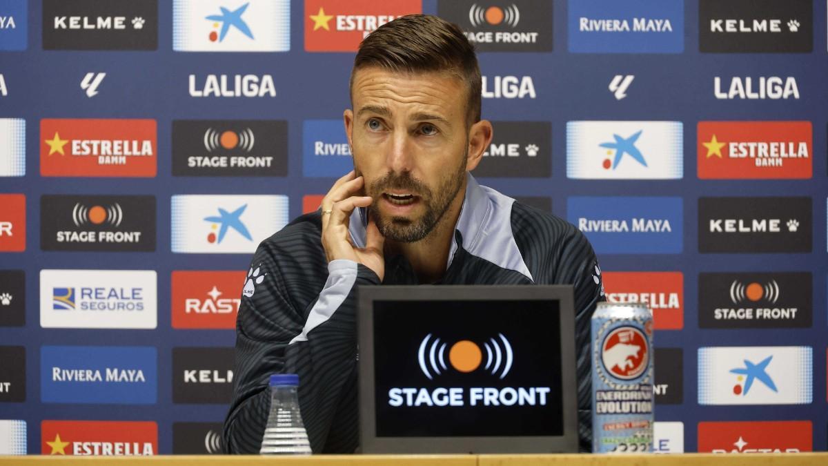 Luis García, en rueda de prensa