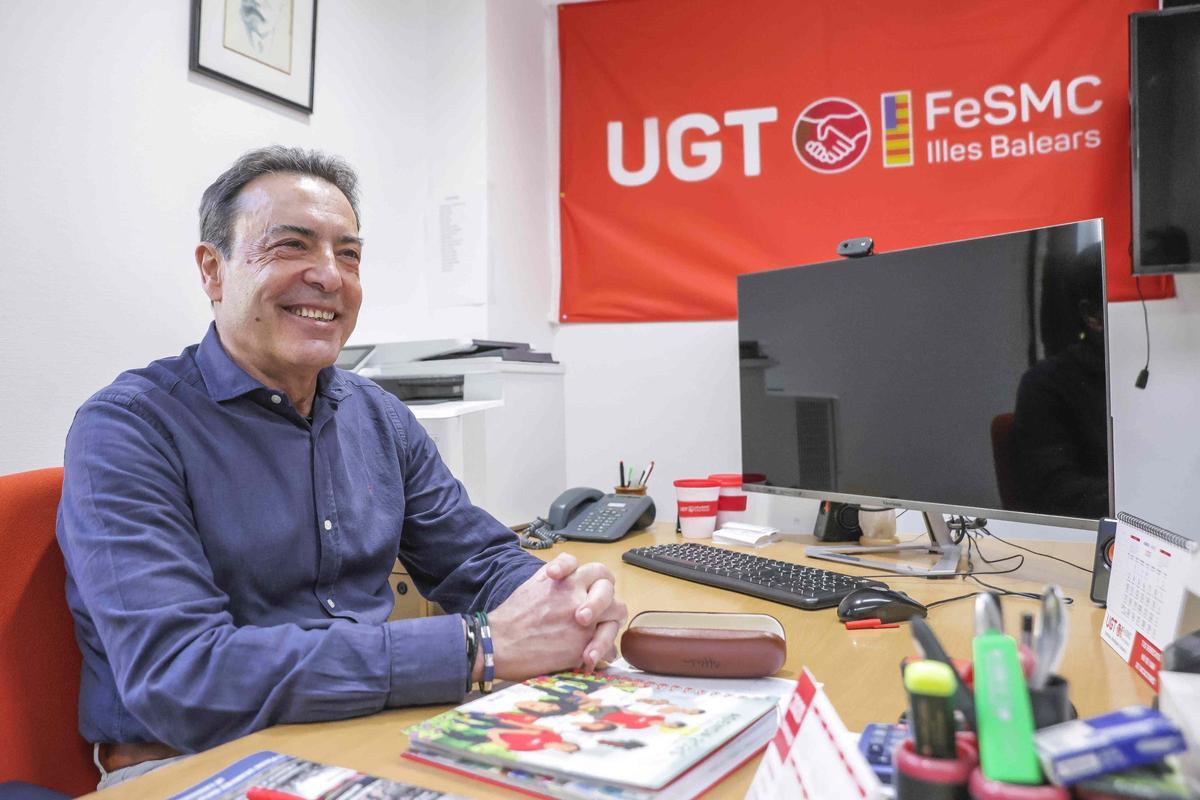 José García Relucio, secretario general de UGT-Servicios en las islas