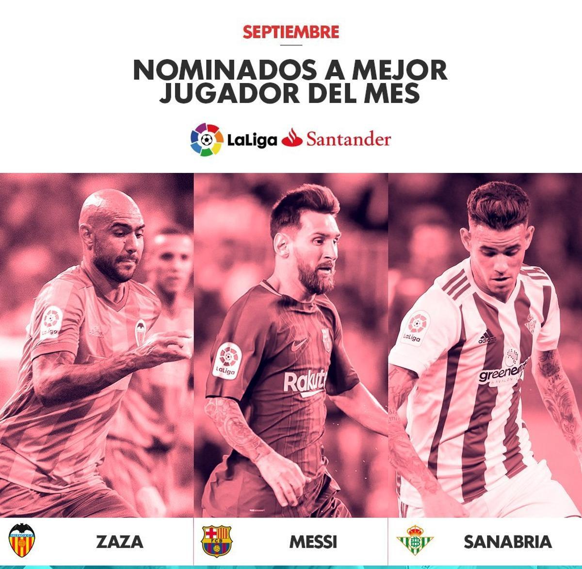 Zaza pugna con Messi por ser el mejor de LaLiga