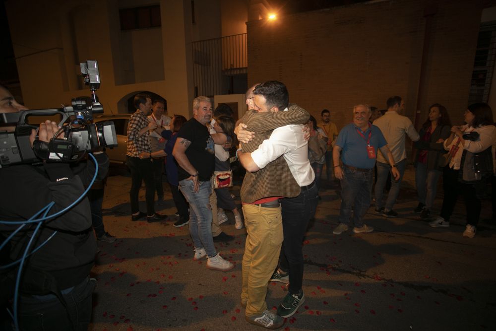 El PSPV-PSOE de Sagunt celebra en su sede una victoria histórica