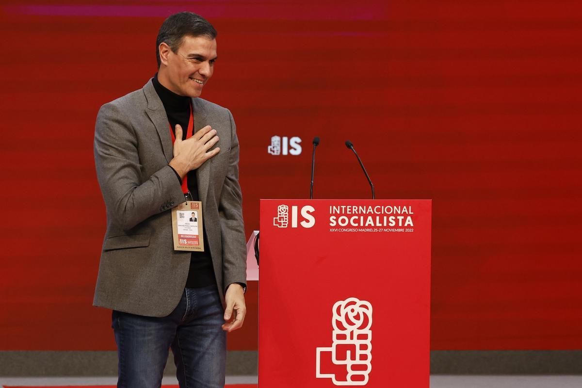 Pedro Sánchez, en el XXVI Congreso de la Internacional Socialista.