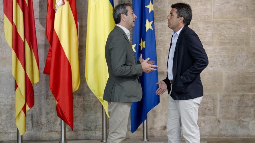 Mazón y Barrera, este lunes en el Palau de la Generalitat