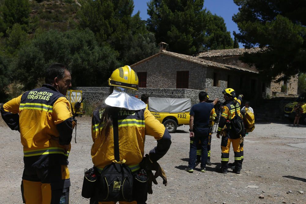 Incendio forestal den Cala Tuent