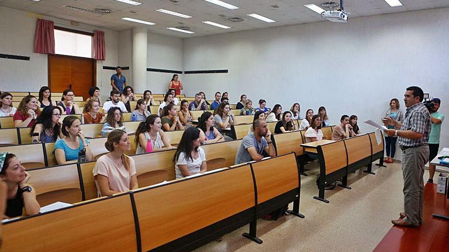 Imagen de las últimas oposiciones a docentes, en 2019.