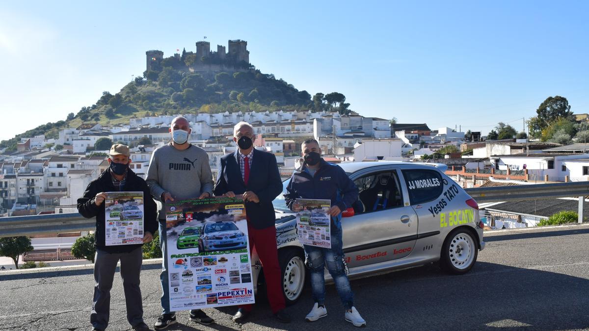 Presentación del cartel de la primera edición de la Cronometrada Doble Villa de Almodóvar, ayer.