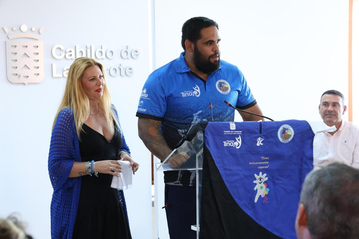 Presentación del primer equipo inclusivo de lucha canaria de la provincia de Las Palmas, Tinajo para todos.
