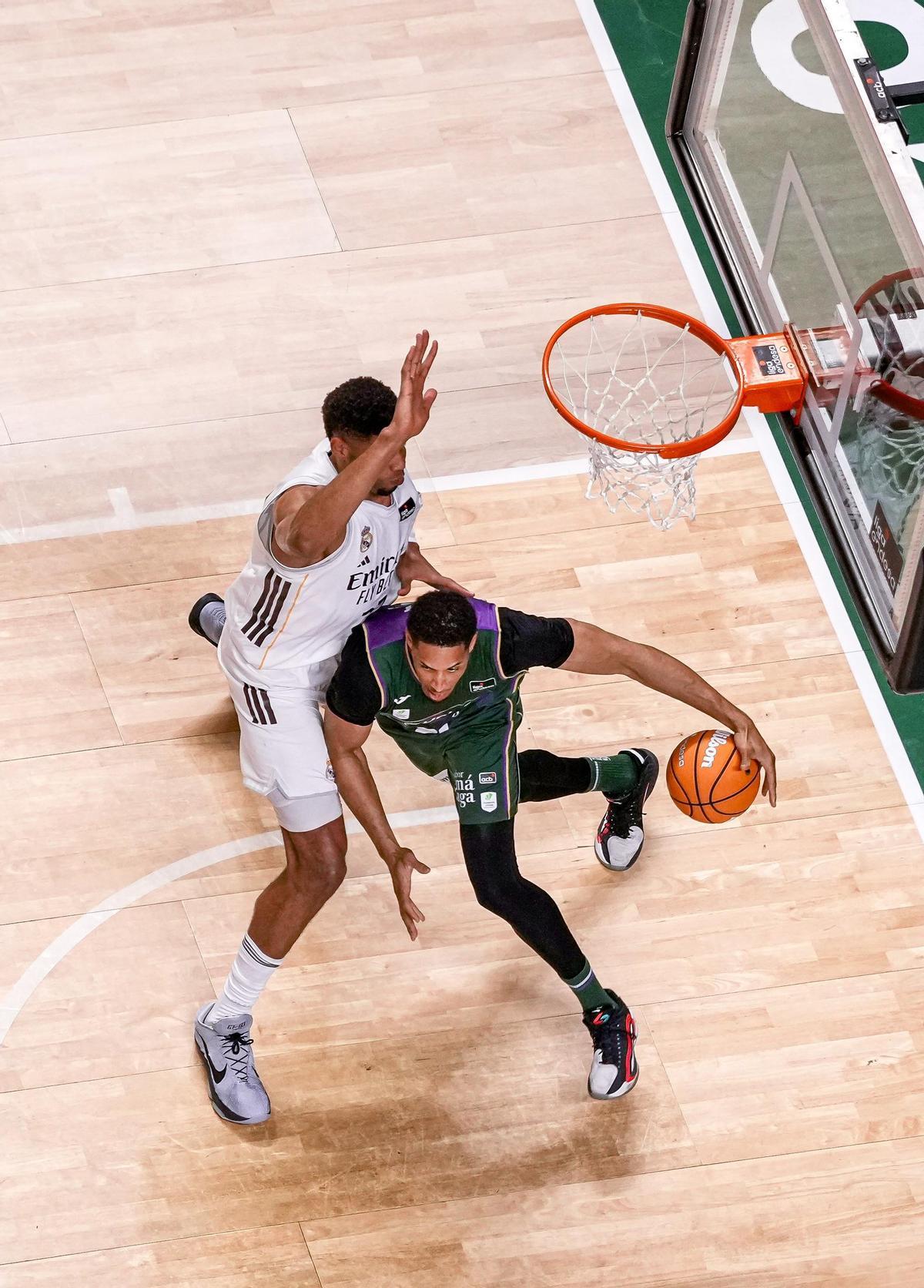 Partido disputado entre Unicaja y Real Madrid