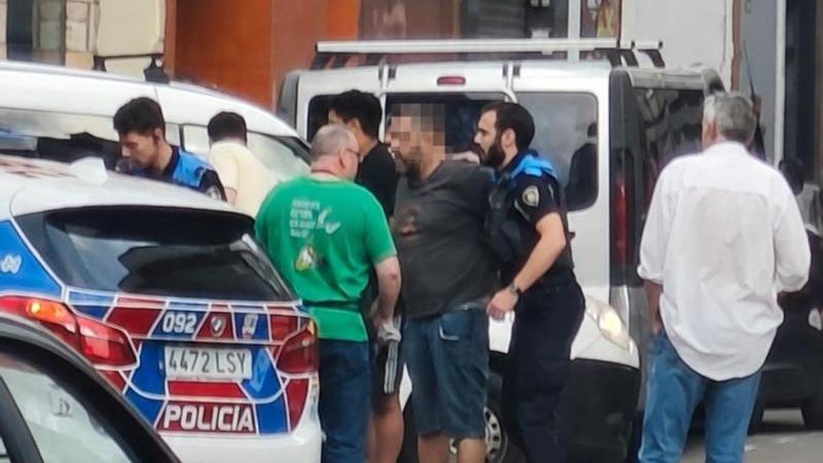 El momento de la detención