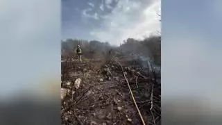Controlado el incendio de la Urbanización es Puig de sa Bassa, en Son Servera