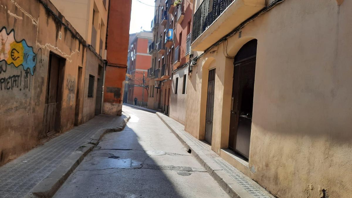 Vista del carrer Santa Maria