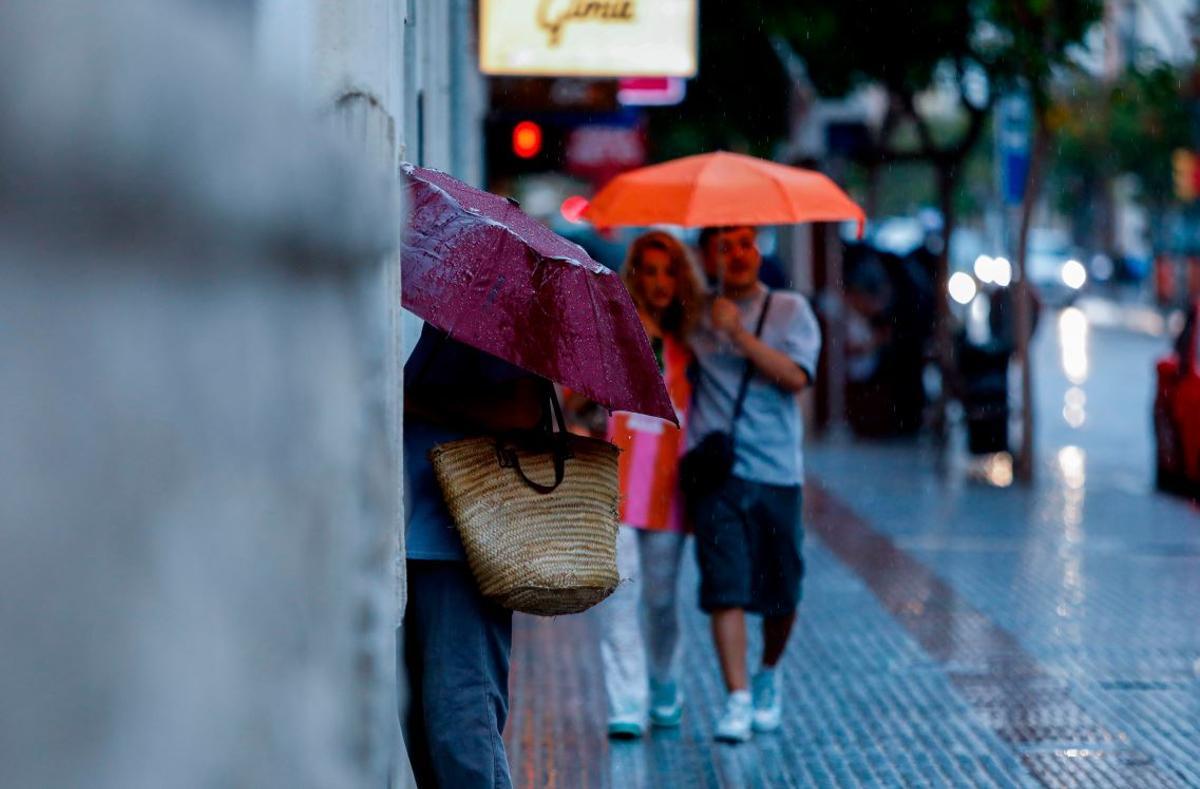 Imagen de archivo | Lluvias en Ibiza
