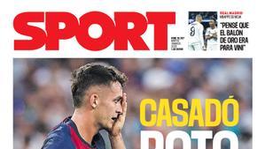 Esta es la portada de SPORT de hoy martes, 18 de marzo de 2025