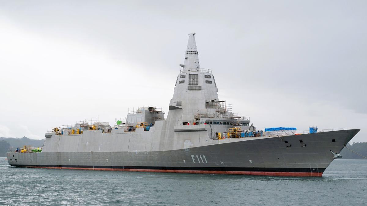 La fragata F111 «Bonifaz», construida en Ferrol.