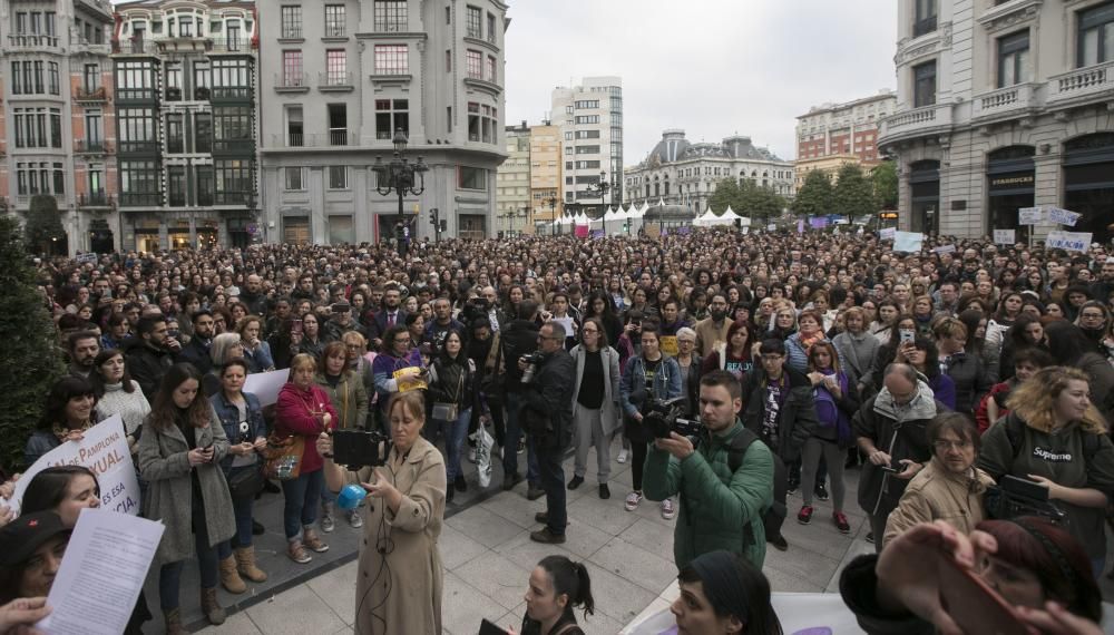 Concentración contra la sentencia a La Manada en Oviedo