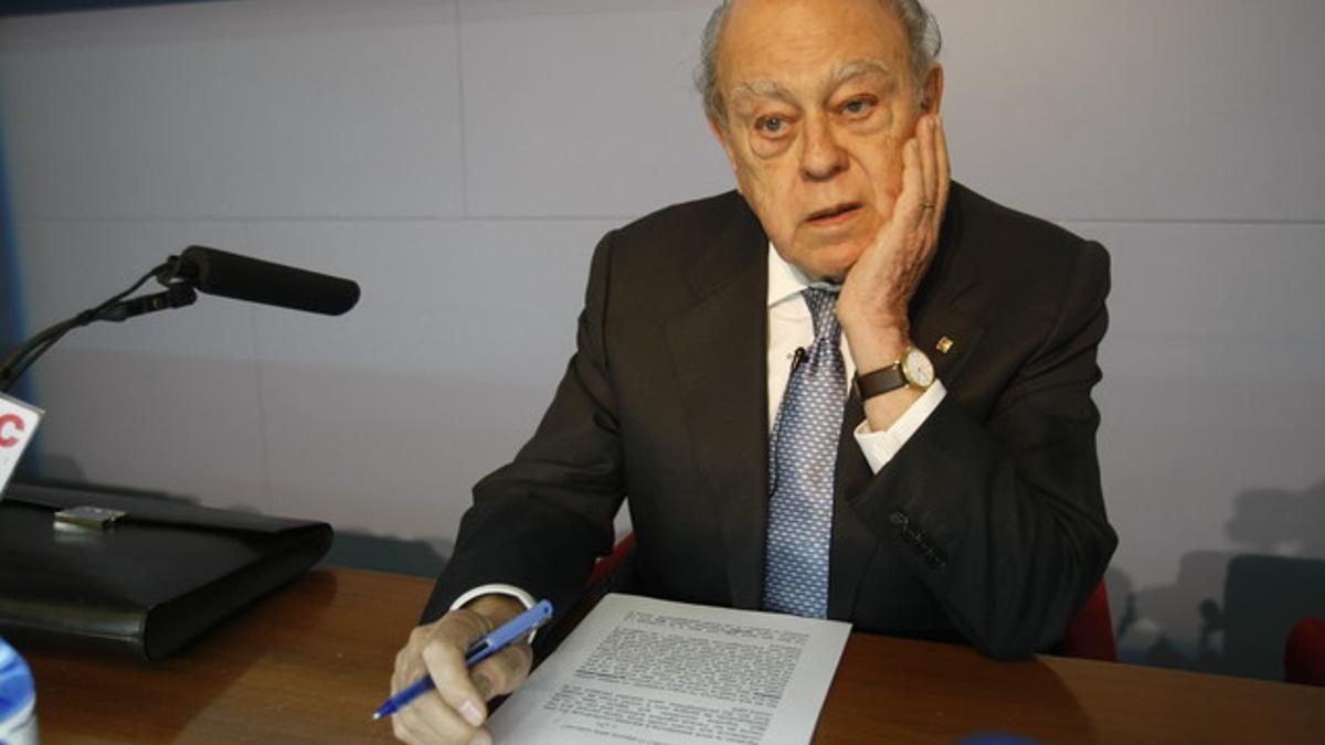 Imagen de archivo de Jordi Pujol Soley dando una conferencia en 2011.