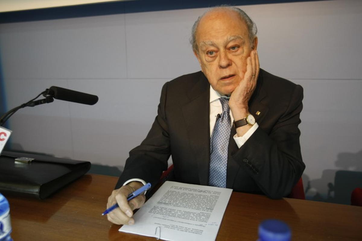 Imagen de archivo de Jordi Pujol Soley dando una conferencia en 2011.