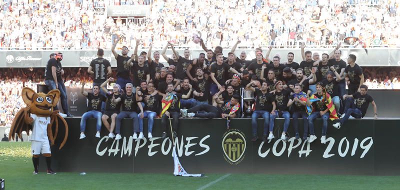 Celebración del Valencia CF campeón de Copa