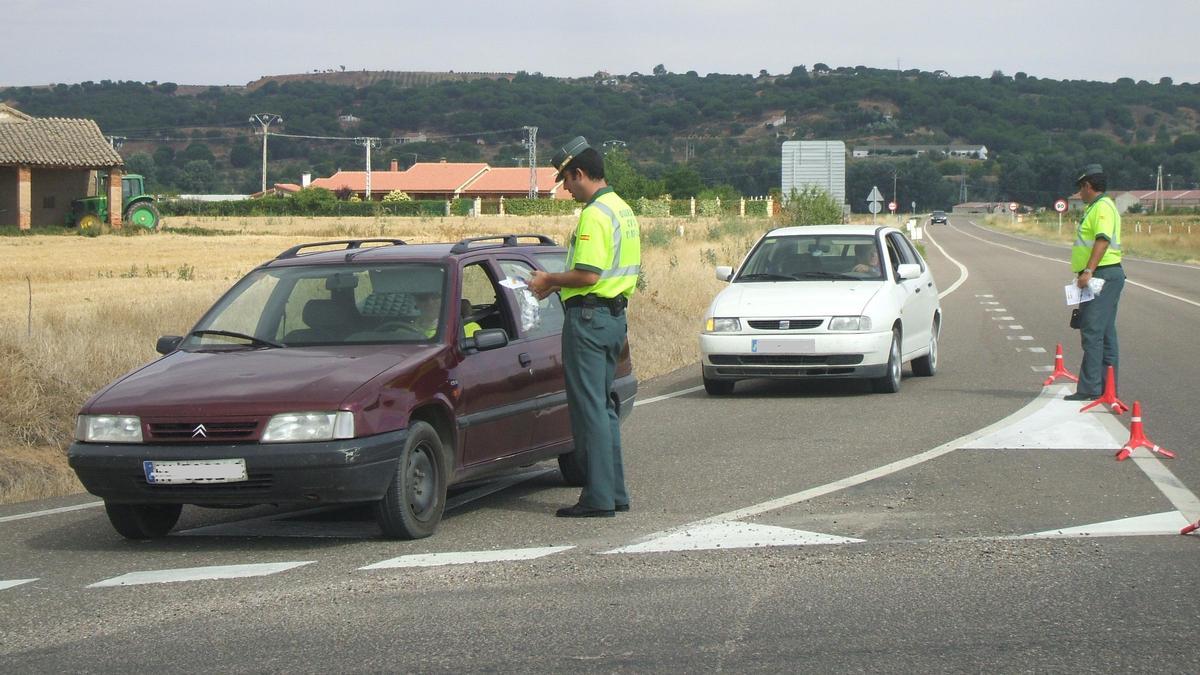 Un control de carreteras