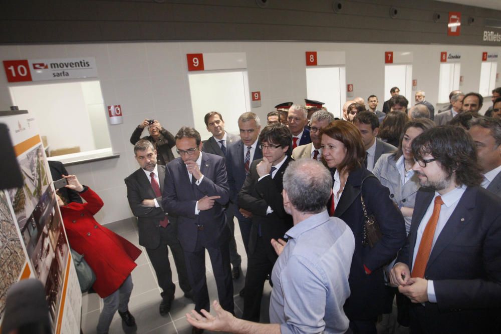 Inauguració de la nova estació d'autobusos de Girona