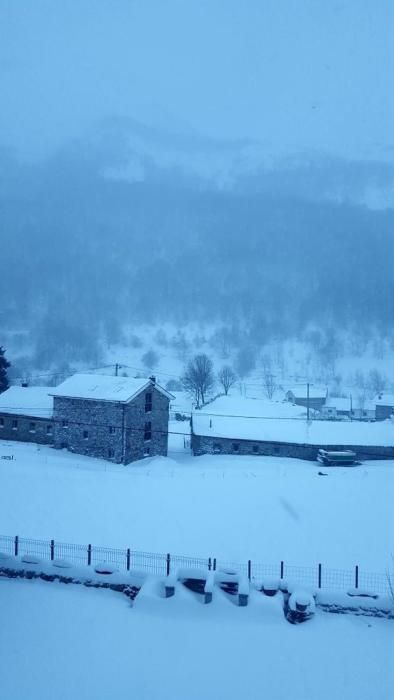 Viernes de nevadas en Asturias