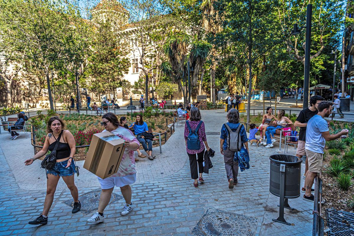 Escenas inesperadas de la Superilla del Eixample