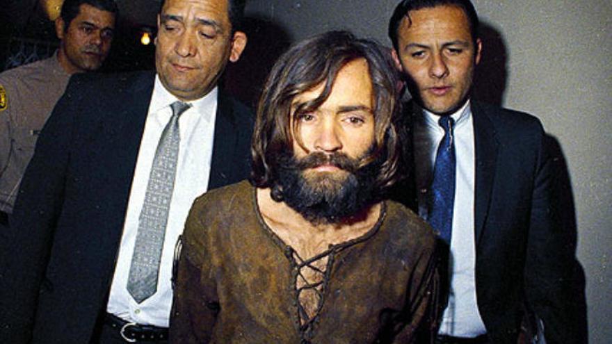 El asesino Charles Manson tras ser detenido.
