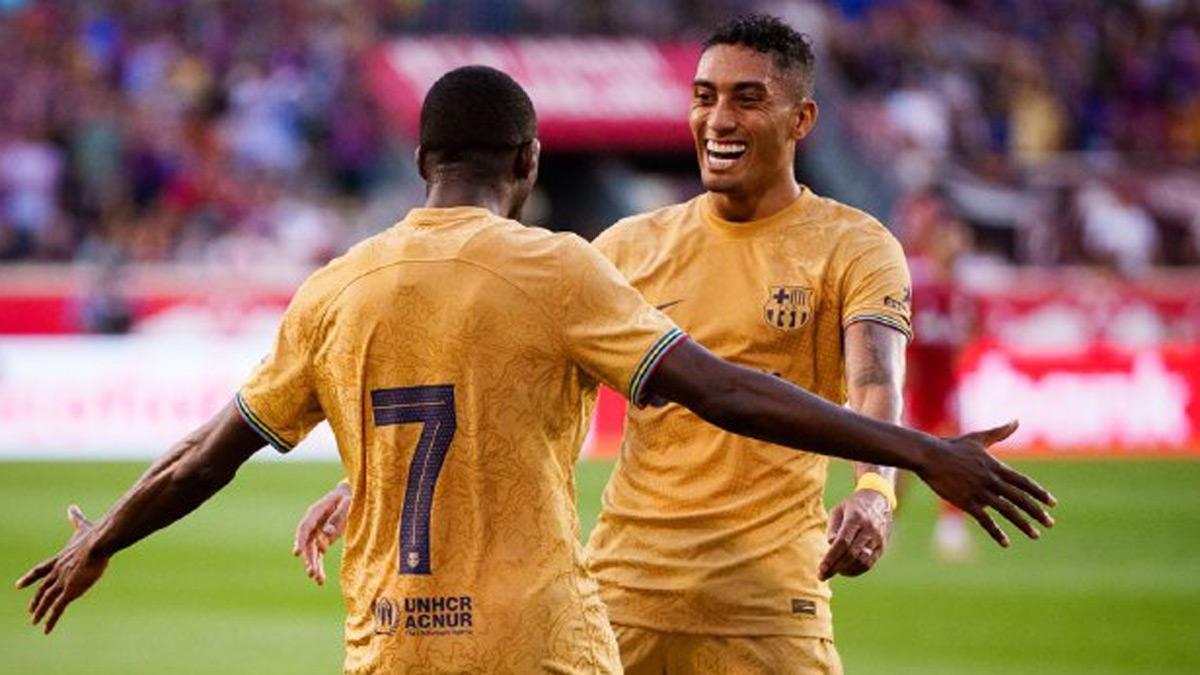 ¡La conexión Dembélé-Raphinha ya está enchufada! Otro golazo del francés ante el NY Red Bulls